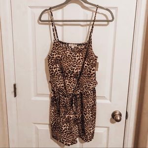 Leopard print romper
